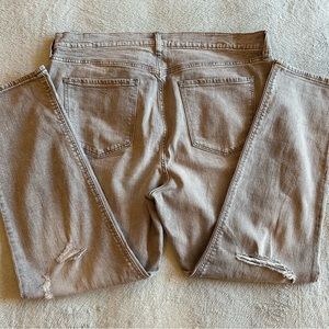 Old Navy Mid-Rise Boyfriend Jeans Grey Wash Size 16